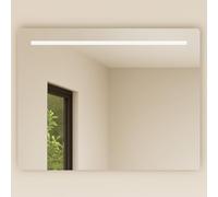 Baikal Espejo de Baño Rectangular | 90x80cm | Grosor 6mm | Barra LED | Táctil con Antivaho | Tonalidades 3500K/4000K/6000K | Espejo con luz | Espejo con LED.