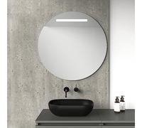 Baikal Espejo de Baño Redondo | Diámetro 80cm | LED Frontal | Espejo con luz | Espejo con LED.