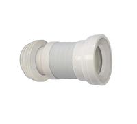 BAIKAL Manguito WC. Manguito Extensible para Inodoro en PVC. Diámetro de conexión de 90 a 110mm. Tubo de conexión al WC. Extensible 150-470mm.