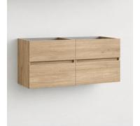 Baikal Modular Mueble de Baño de 2 Cajones, Suspendido en Pared, Módulo de Baño, en Melamina 16mm. Mueble MONTADO. Combinable con Cualquier Top.