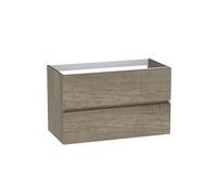 Baikal Modular Mueble de Baño de 2 Cajones, Suspendido en Pared, Módulo de Baño, en Melamina 16mm. Mueble MONTADO. Combinable con Cualquier Top. Mueble 2 Cajones 90 cm Nebraska