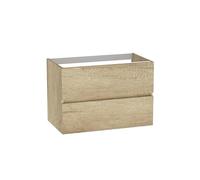 Baikal Modular Mueble de Baño de 2 Cajones, Suspendido en Pared, Módulo de Baño, en Melamina 16mm. Mueble MONTADO. Combinable con Cualquier Top.