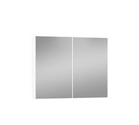 Baikal Mueble Camerino con Espejo, Armario Auxiliar de Baño Multiusos, Opción con o sin Luz LED. Mueble de Pared de fácil colocación. Armario MONTADO. Acabado Blanco. Camerino 80 cm