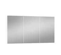 Baikal Mueble Camerino con Espejo, Armario Auxiliar de Baño Multiusos, Opción con o sin Luz LED. Mueble de Pared de fácil colocación. Armario MONTADO. Acabado Blanco. Camerino 120 cm