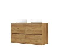 Baikal Mueble de Baño Deva. Mueble Suspendido en Pared Incluye Lavabo cerámico. Disponible en Fondo 39cm y 46cm. Mueble MONTADO.