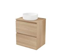 Baikal Mueble de Baño Deva. Mueble Suspendido en Pared Incluye Lavabo cerámico. Disponible en Fondo 39cm y 46cm. Mueble MONTADO.