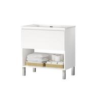 Baikal Mueble de Baño Gap. Armario con Patas con Puerta Abatible. Gran Capacidad de Almacenamiento. Se Entrega MONTADO. Se Entrega Mueble sin Lavabo