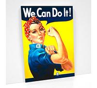 BaikalGallery Poster We Can DO IT ¡ WPA TAMAÑO 50X70cm - Impresión en Papel Fotográfico - Acabado Mate - - Gramaje 250 gr. (como la Tapa de una Revista) - Envío en Tubo de Cartón Rígido