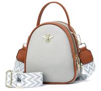 BAIKELI Bolso cruzado pequeño y ligero para mujer, elegante bolso para teléfono celular y bolso de mano, 0-0-2-gris, Small