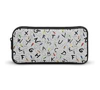 BAIKUTOUAN Stranger Letter Things - Estuche para lápices, color blanco