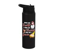 Baila como brillo escarchado como Rudolph amor como Jesús Navidad Stainless Steel Insulated Water Bottle