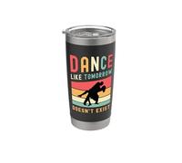 Baila como si mañana no existe Movimiento de baile en la pista de baile Vaso térmico de acero inoxidable de doble pared