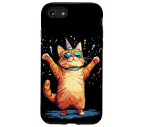Baila con este gato de fiesta esta noche para niños y niñas Carcasa para iPhone SE (2020) / 7 / 8