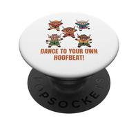 Baila con tu Propio Granjero escocés de Las Tierras Altas Vaquera PopSockets PopGrip Adhesivo