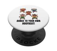 Baila con tu Propio Granjero escocés de Las Tierras Altas Vaquera PopSockets PopGrip Adhesivo