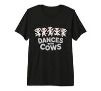 Baila con Vacas Divertido diseño de Animales de Granja Camiseta Premium