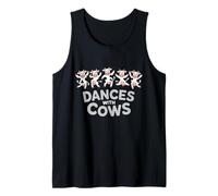 Baila con Vacas Divertido diseño de Animales de Granja Camiseta sin Mangas