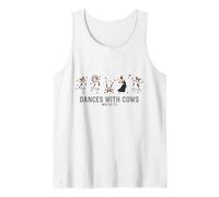 Baila con Vacas Divertido diseño de Animales de Granja Camiseta sin Mangas