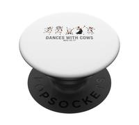 Baila con Vacas Divertido diseño de Animales de Granja PopSockets PopGrip Adhesivo