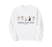 Baila con Vacas Divertido diseño de Animales de Granja Sudadera