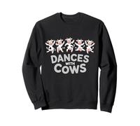 Baila con Vacas Divertido diseño de Animales de Granja Sudadera