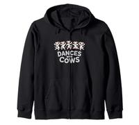 Baila con Vacas Divertido diseño de Animales de Granja Sudadera con Capucha
