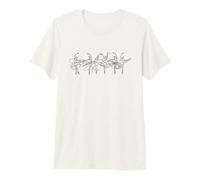 Bailando Bailarines Minimalistas Mujeres Niñas Camiseta Premium