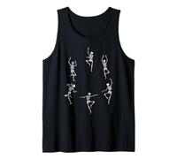 Bailando Esqueleto Dance Challenge Funny Halloween Dance Camiseta sin Mangas