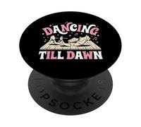 Bailando hasta el Amanecer Crucero Fiesta de Baile Vacaciones Bailarín PopSockets PopGrip Adhesivo