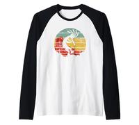 Bailando Kokopelli Southwestern USA Nativo Americano Símbolo Camiseta Manga Raglan