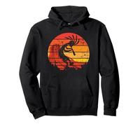 Bailando Kokopelli Southwestern USA Nativo Americano Símbolo Sudadera con Capucha