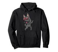 Bailando Negro Pastor Alemán Amantes De Perros Diseño Divertido Sudadera con Capucha