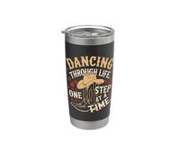 Bailando por la vida paso a paso Vaso térmico de acero inoxidable de doble pared