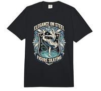 Bailando sobre Hielo Patinaje artístico Elegancia de Acero Comfort Colors Adult Heavyweight T-Shirt