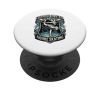 Bailando sobre Hielo Patinaje artístico Elegancia de Acero PopSockets PopGrip Adhesivo