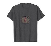 Bailar como Nadie Viendo Silueta Alegre Camiseta, Hombre, Jaspeado Oscuro, 6XL