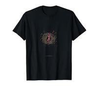Bailar como Nadie Viendo Silueta Alegre Camiseta, Hombre, Negro, 3XL