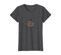 Bailar como Nadie Viendo Silueta Alegre Camiseta, Mujer, Jaspeado Oscuro, L