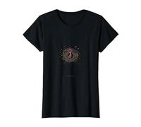 Bailar como Nadie Viendo Silueta Alegre Camiseta, Mujer, Negro, S