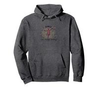 Bailar como Nadie Viendo Silueta Alegre Sudadera con Capucha, Unisex para Adultos, Jaspeado Oscuro, M