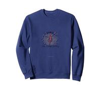 Bailar como Nadie Viendo Silueta Alegre Sudadera, Unisex para Adultos, Azul Marino, XXL