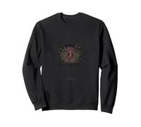 Bailar como Nadie Viendo Silueta Alegre Sudadera, Unisex para Adultos, Negro, XXL