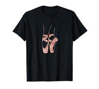 Bailarina Ballet Zapatos Cool Toe Dancing Pointe Dance Point Camiseta