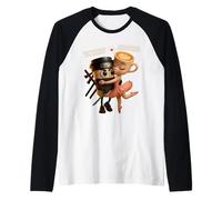 Bailarina Capuchino Capuchino Asesino Italiano Brainrot Camiseta Manga Raglan