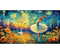 Bailarina con alas de Fuego en la Ciudad. Puzzle de 1000 Piezas para Adultos - Juego Extremadamente diFícil & Estimulante Idea 38x26/1000pcs