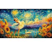 Bailarina con alas de Fuego en la Ciudad. Puzzle para Adultos de 1000 Piezas - Juego Familiar Divertido & Estimulante Juego edugatoivo & Relajación 38x26/1000pcs