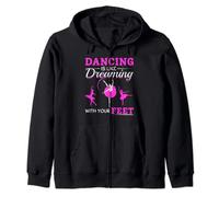 Bailarina de ballet - Bailar es como soñar con tus pies Sudadera con Capucha