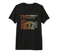 Bailarina de Ballet Diccionario Bailarina Escuela de Baile Camiseta Premium