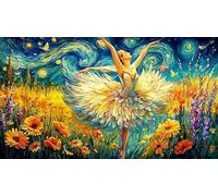 Bailarina de Ballets in a Rose Filled Palace Puzzle de 1000 Piezas de Papel Reciclado - Juego edugatoivo & Relajación Actividad para casa para Adultos 38x26/1000pcs