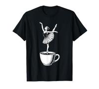 Bailarina Divertida Bailarina Amante del café Camiseta